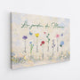 8042CFR2 le jardin de mamie style pastel a lhuile toile personnalisee mamie maman 8042ctqta