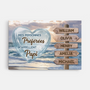 8044CFR1 les petits enfants mappellent papy mamie toile personnalisee famille 8044ctqhb