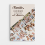 8060CFR1 toile personnalisee famille photo famille avec beaucoup damour 8060cchhi
