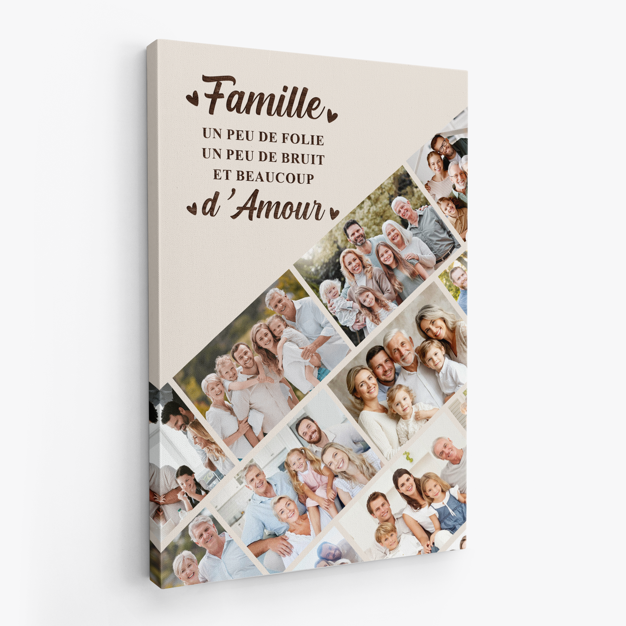 8060CFR2 toile personnalisee famille photo famille avec beaucoup damour 8060cchhi