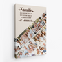 8060CFR2 toile personnalisee famille photo famille avec beaucoup damour 8060cchhi