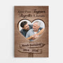 8061CFR1 aime pour toujours toile personnalisee photo commemorative 8061ccqmi