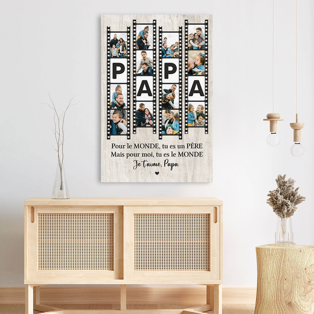 8067CFR1 maman papa est le monde toile avec photo personnalisee 8067c3vab_3