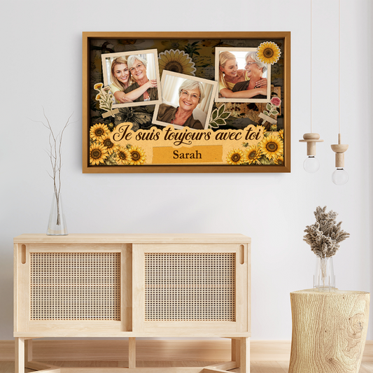 8068CFR3 effet dimpression 3d jamais oublie toile avec photo personnalisee commemorative femmehomme 8068c3fwa