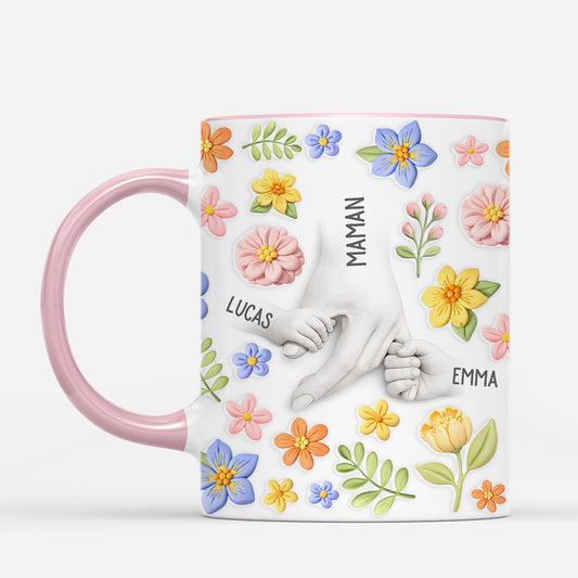 8069MFR2 effet dimpression 3d mug personnalise maman mamie cadeau fleur pour mamie 8069msz5a