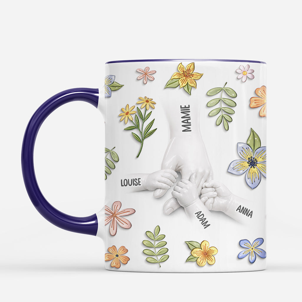 8071MFR2 effet dimpression 3d amour de ses enfants mug personnalise maman mamie 8071m6pna