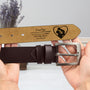 8078JFR2 ceinture cuir personnalisee papa toujours ta petite fille 8078jsqmb