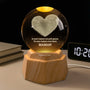 8088LFR2 maman papa mon heros veilleuse boule de cristal 3d personnalisee 8088l8fwb