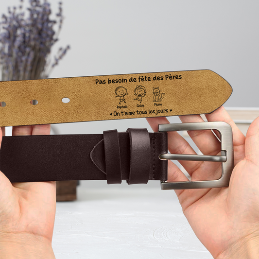 8104JFR2 pas besoin de fetes des peres ceinture en cuir homme personnalise pour papa 8104jtyhb