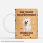8159MFR1 effet dimpression 3d pas touche au cafe de maman mug personnalise chien 8159mnvwc