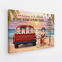 8160CFR2 cadeau retraite papy mamie a plein temps toile personnalisee famille 8160csxwa