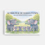 8168CFR1 le troupeau de maman papa elephant toile personnalisee famille 8168cnvmi_2
