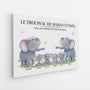 8168CFR1 le troupeau de maman papa elephant toile personnalisee famille 8168cnvmi_3