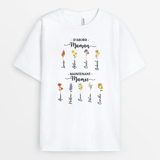 8192AFR1 dabord maman ensuite mamie avec jardin de fleur tee shirt personnalisable 8192a8v5a_2