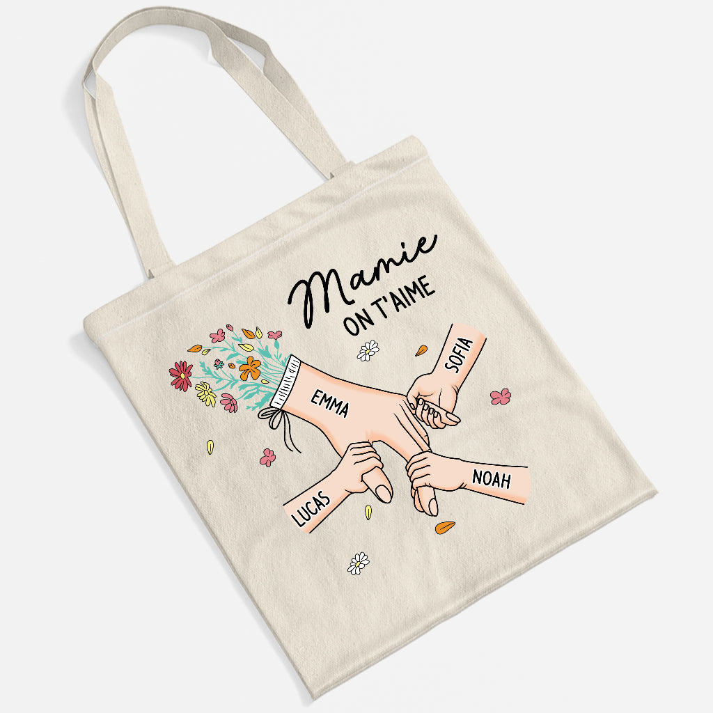 8227BFR2 main dans la main tote bag personnalise_ mamie maman 8227b6paa