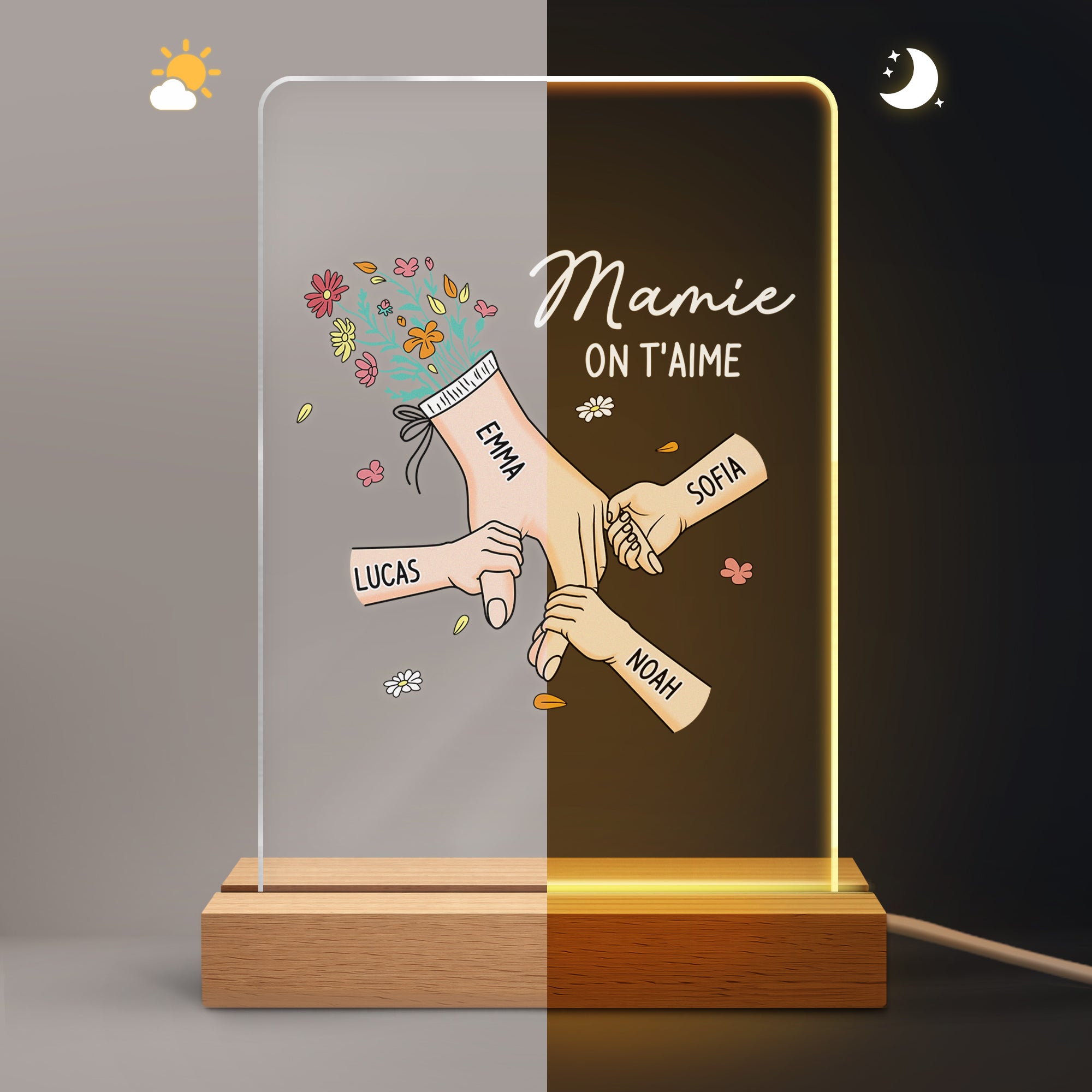 8227LFR2 main dans la main veilleuse personnalisee prenom_ mamie maman 8227l6paa