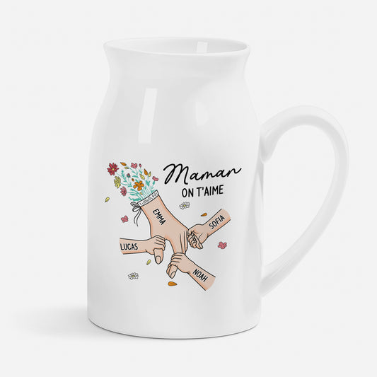 8227OFR1 main dans la main vase personnalise maman mamie 8227o6paa