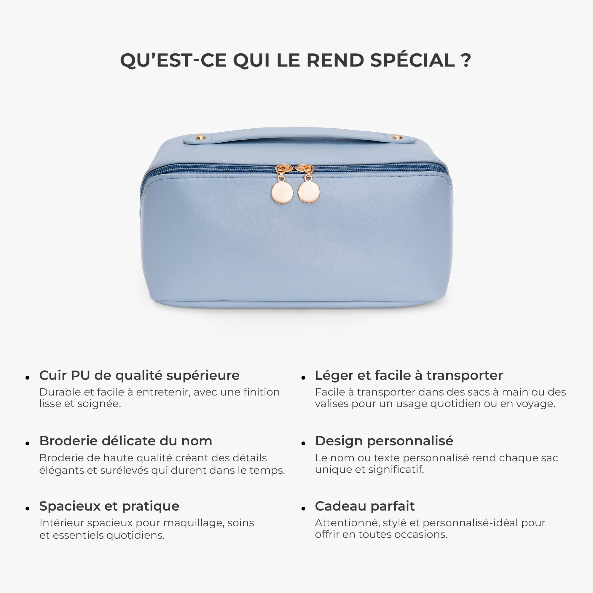 8241AFR5 cadeau original pour femme trousse de maquillage en cuir personnalisable brodee 8241ab0p5a