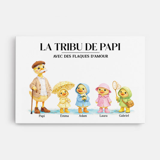 8252CFR1 la bande a mamie et papy canard toile personnalisee 8252c6pma