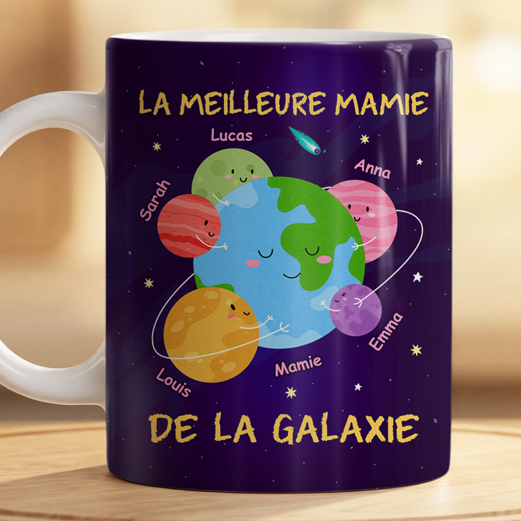 8254MFR2 mug personnalise dessin meilleure maman mamie de la galaxie 8254mnkwa