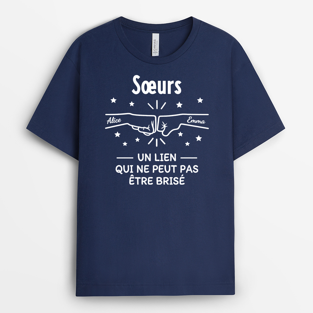8255AFR2 t shirt personnalise prenom un lien entre frere et soeur 8255aah5e