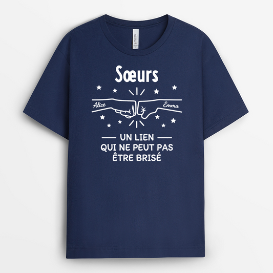 8255AFR2 t shirt personnalise prenom un lien entre frere et soeur 8255aah5e