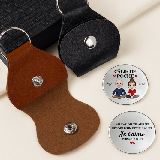 8266AFR1 petit rappel de papa maman calin de poche personnalise 8266aj8fca