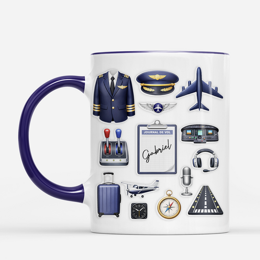 8285MFR2 effet dimpression 3d cadeau pilote avion_ mug personnalise homme 8285mcfnb