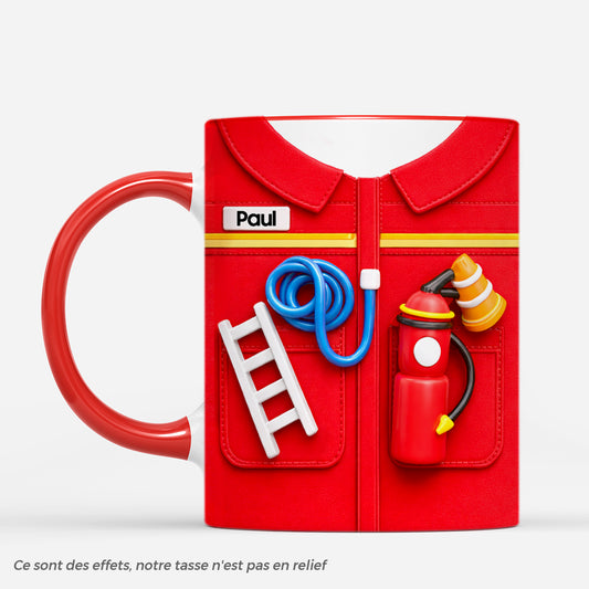 8294MFR1 effet dimpression 3d cadeau pompier original_ mug personnalise homme 8294mcpcb