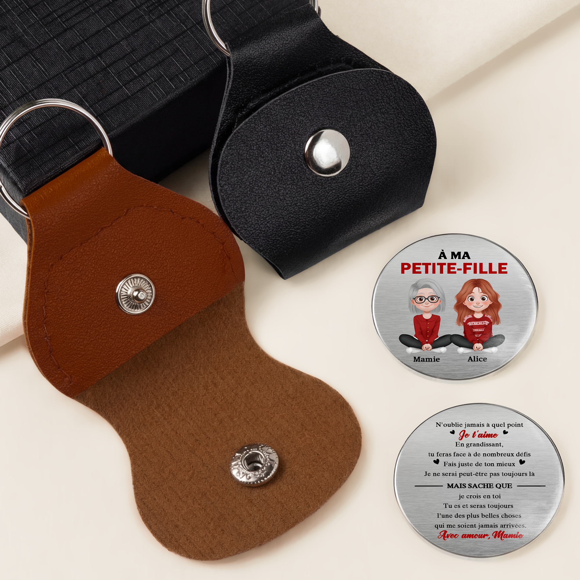 8304AFR2 fais de ton mieux cadeau pour fille fils calin de poche personnalise 8304aj