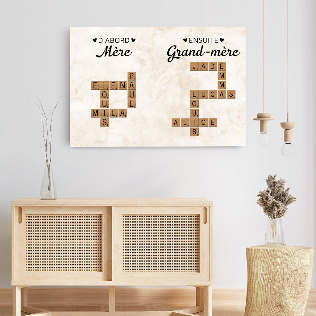 8314CFR3 dabord maman ensuite mamie toile mots croises personnalises 8314c8p5a