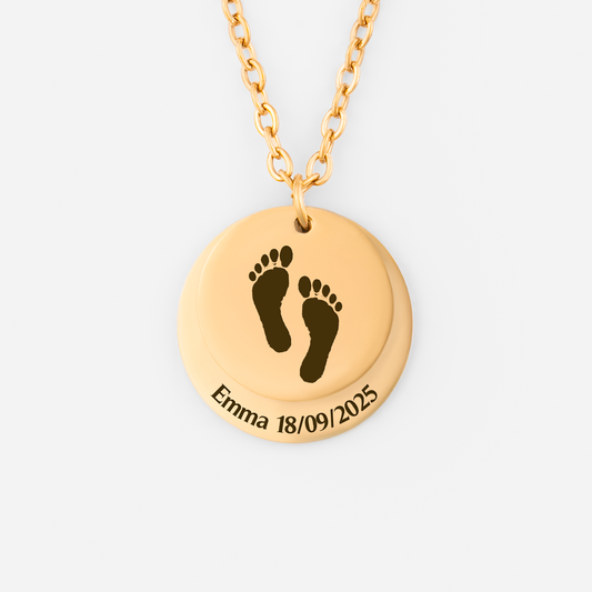 8317JFR1 collier personnalise avec prenom bebe et nouveau ne cadeau future maman 8317j
