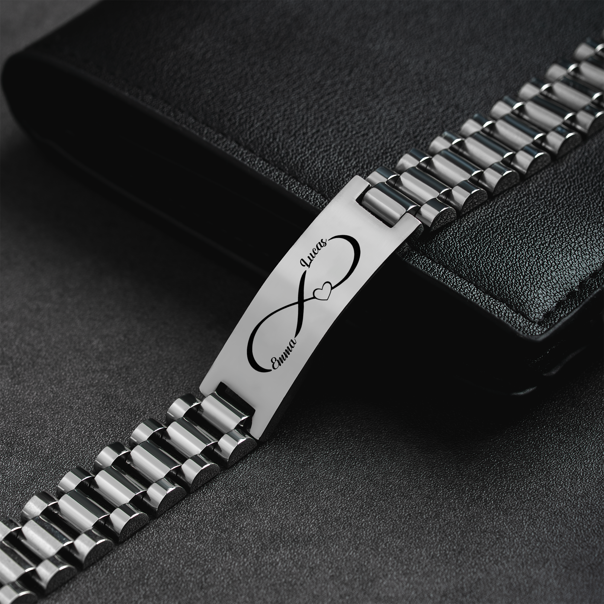 8325JFR2 symbole infini de notre amour bracelet pour couple personnalise 8325jnf5g