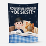 8351BFR1 effet dimpression 3d plaid polaire personnalisable_ couverture officielle avec chat 8351bchmd