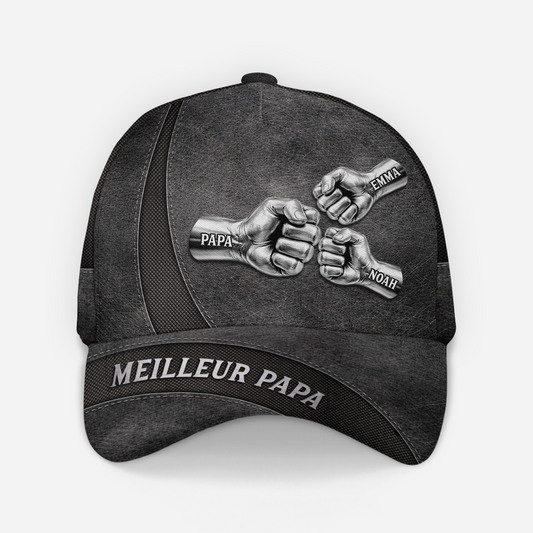 8358JFR1 effet dimpression 3d casquette homme personnalisable meilleur papa papy du monde 8358j3hma
