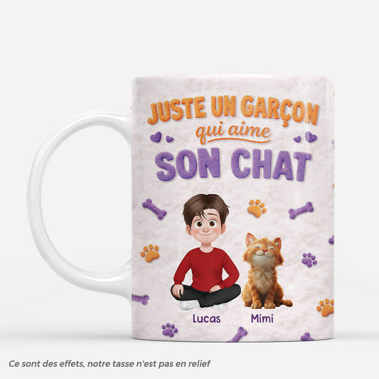 8360MFR1 effet dimpression 3d juste une fille et son chat mug personnalise chat_ avec dessin 8360mtptd_40b16f73 fd1c 4703 8d1f 2f3cca8e1a59