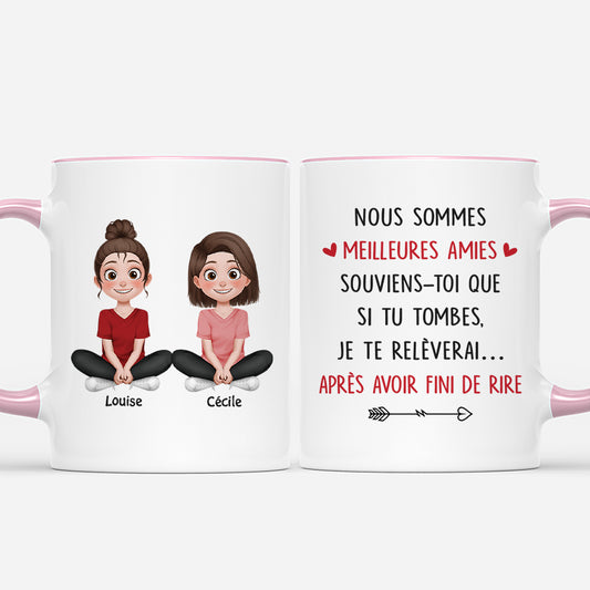 8361MFR1 mug personnalise meilleure amie femmehomme je te releverai 8361m6ltf