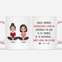 8361MFR1 mug personnalise meilleure amie femmehomme je te releverai 8361m6ltf