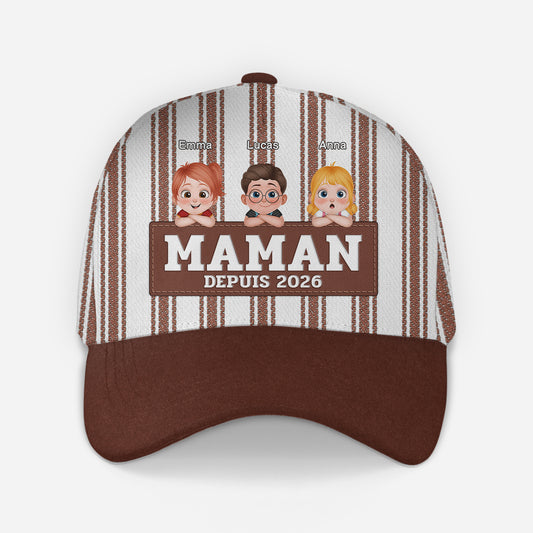 8369JFR1 cadeau pour papa et maman casquette imprime personnalise 8369j 2