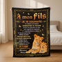 8397BF2 je taime ma fille mon fils plaid personnalisable enfant 8397b8fwk