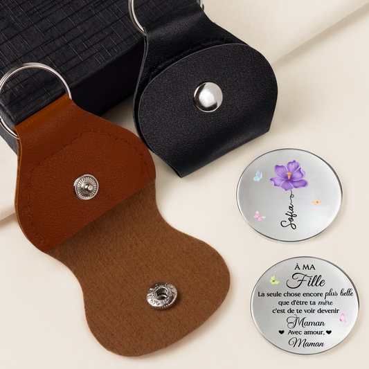 8438AFR1 te voir devenir maman calin de poche personnalise avec fleur 8438ajnmaa