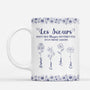 8443MFR1 fleurs differentes mug personnalise soeur et amie style toile bleue 8443msvne_2