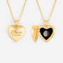 8471JFR1 cadeau anniversaire avec phase de la lune collier personnalise femme photo 8471j8f5a