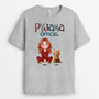 8517AFR2 tee shirt personnalise chat pyjama officiel avec chat 8517atqld