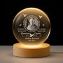8529LFR1 maman papa aimes pour toujours veilleuse boule de cristal personnalisee photo commemorative 8529lcqlb