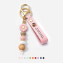 8534MFR1 maman papa je taime porte cles personnalise marguerite en perles avec photo 8534mjsfta