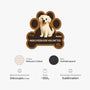 8545AFR4 paillasson chien personnalise a forme originale essuyez vos pattes 8545ad8hbc
