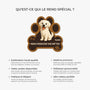 8545AFR6 paillasson chien personnalise a forme originale essuyez vos pattes 8545ad8hbc