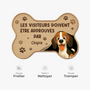 8546AFR5 visiteurs approuves par chiens paillasson chien personnalise a forme originale 8546ad8ezc