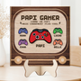 8548QFR2 plaque bois personnalisee papy papa gamer cool 8548qndbb